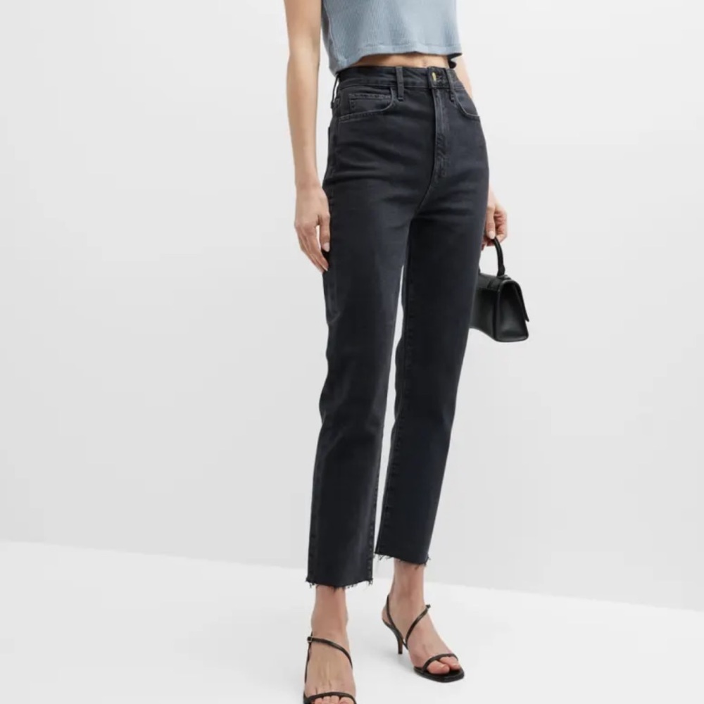Triarchy Ms. Hawn High Rise Crop Loose Skinny Jeans 30